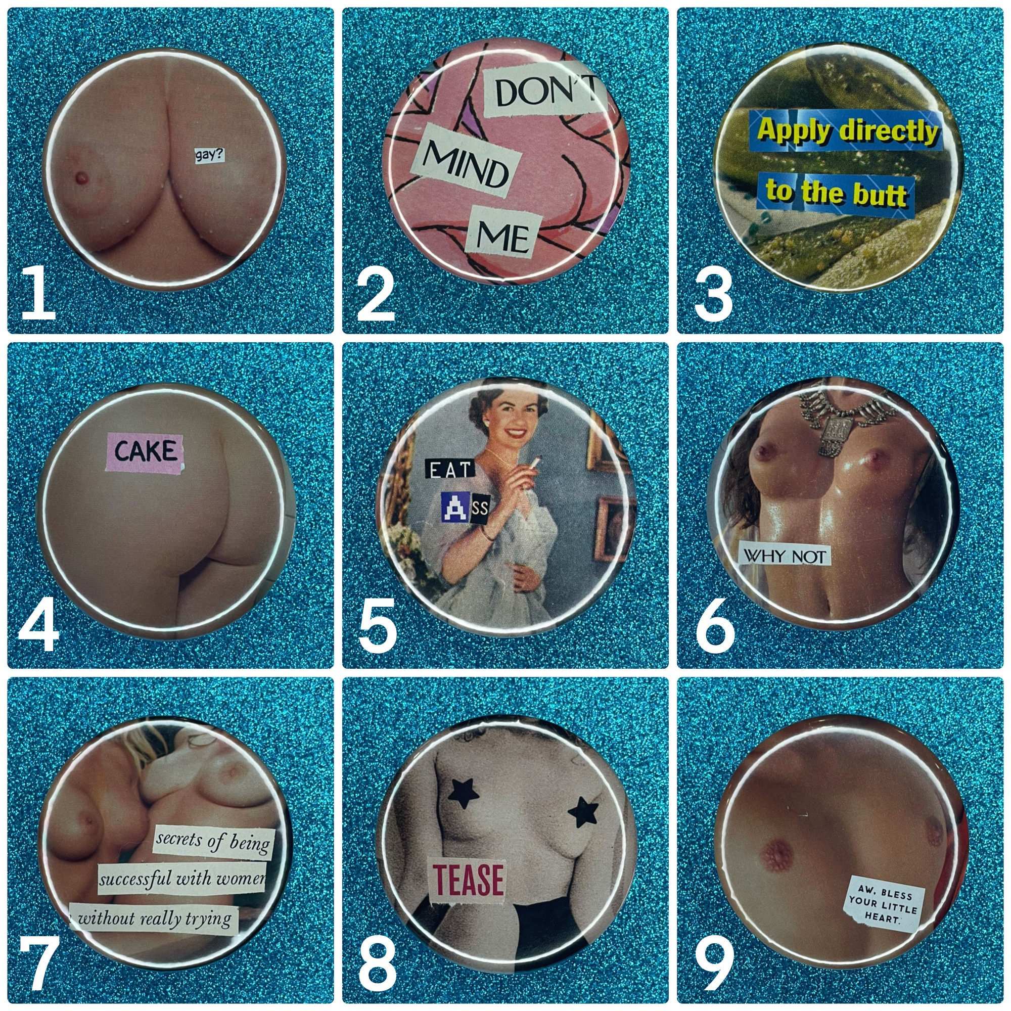 2in Pinback Buttons: 18+