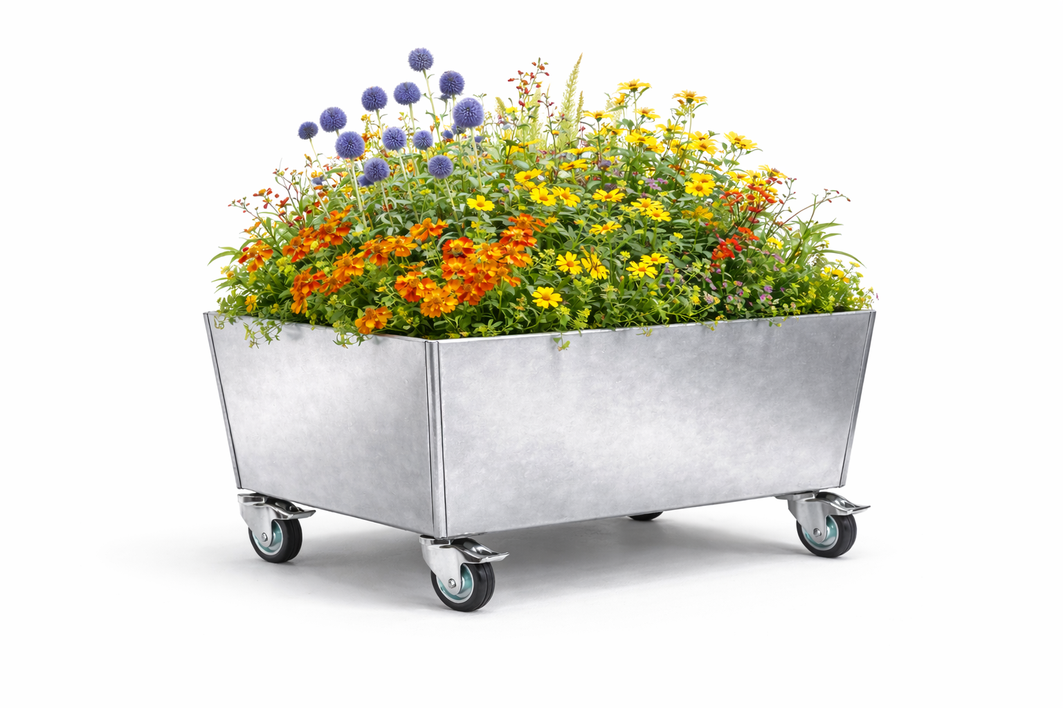 Lockable planter wheels 500 x 500 x 500 mm