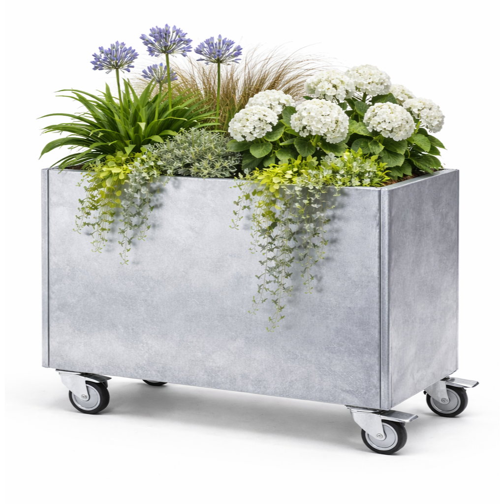Lockable planter wheels 2100 x 500 x 500 mm