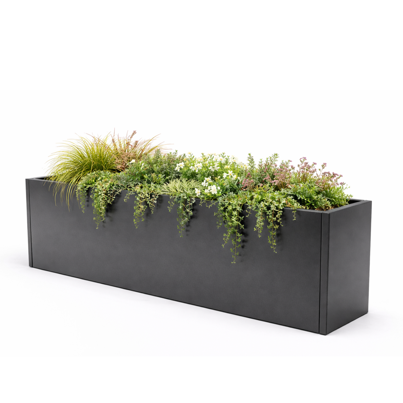 Powder-coated Metal Planter 1000 x 400 x 400 mm