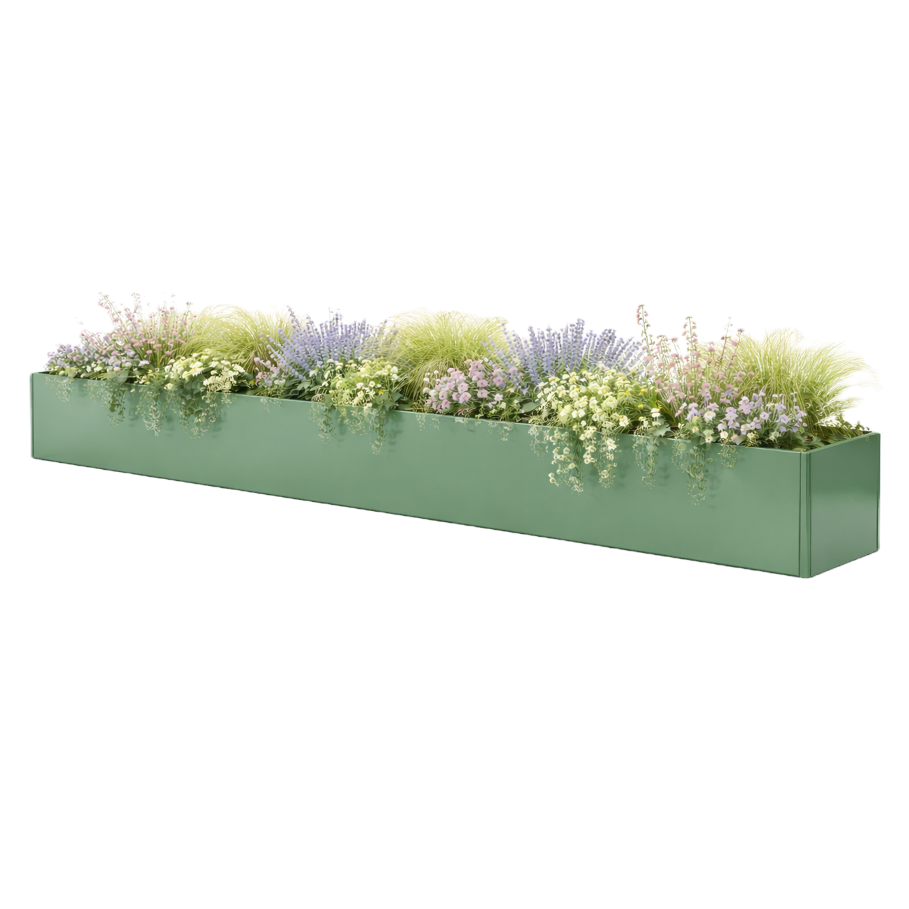 Powder-coated Metal Planter 2300 x 250 x 350 mm