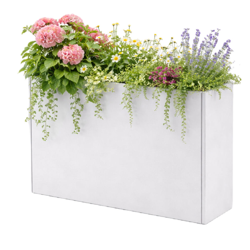 Powder-coated Metal Planter 1400 x 400 x 700 mm