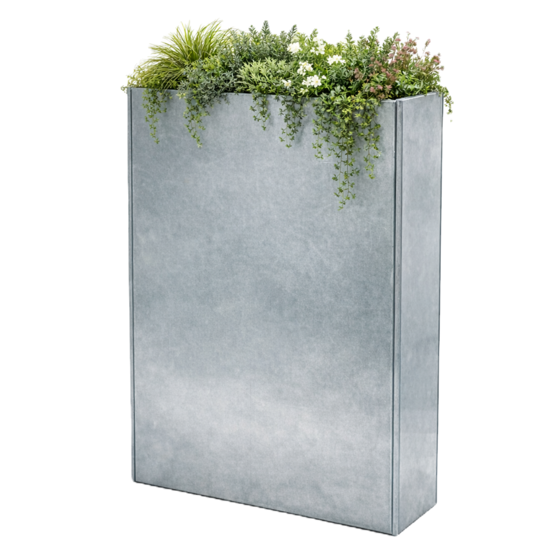 Galvanised Metal Planter 700 x 300 x 900 mm (photo)