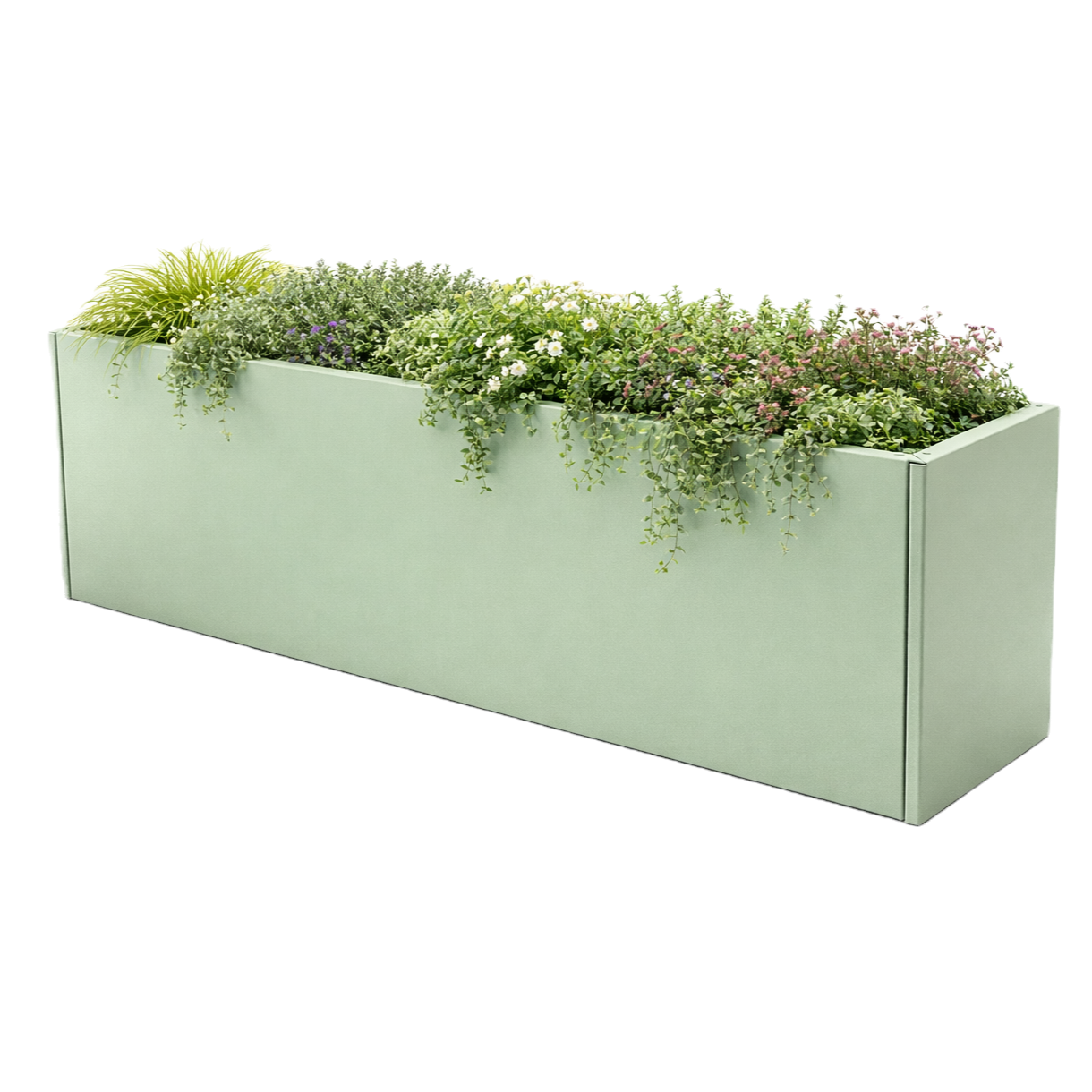 Powder-coated Metal Planter 1200 x 500 x 500 mm