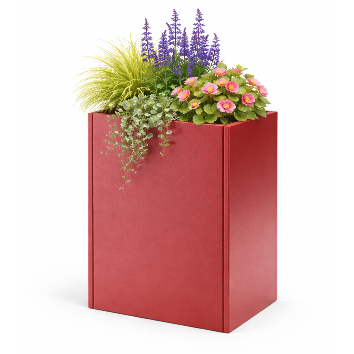 Powder-coated Metal Planter 400 x 300 x 500 mm