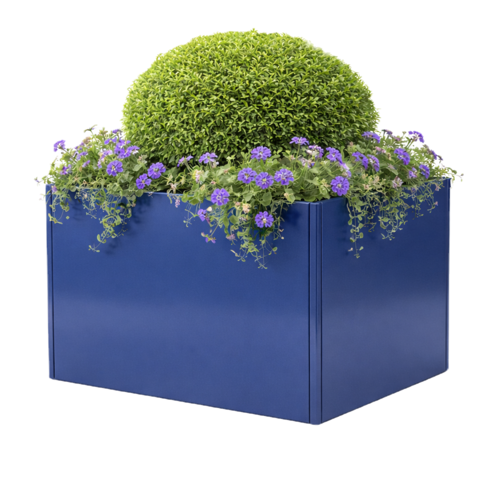 Powder-coated Metal Planter 700 x 700 x 500 mm