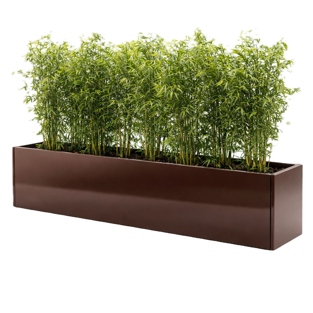 Powder-coated Metal Planter 2500 x 400 x 400 mm