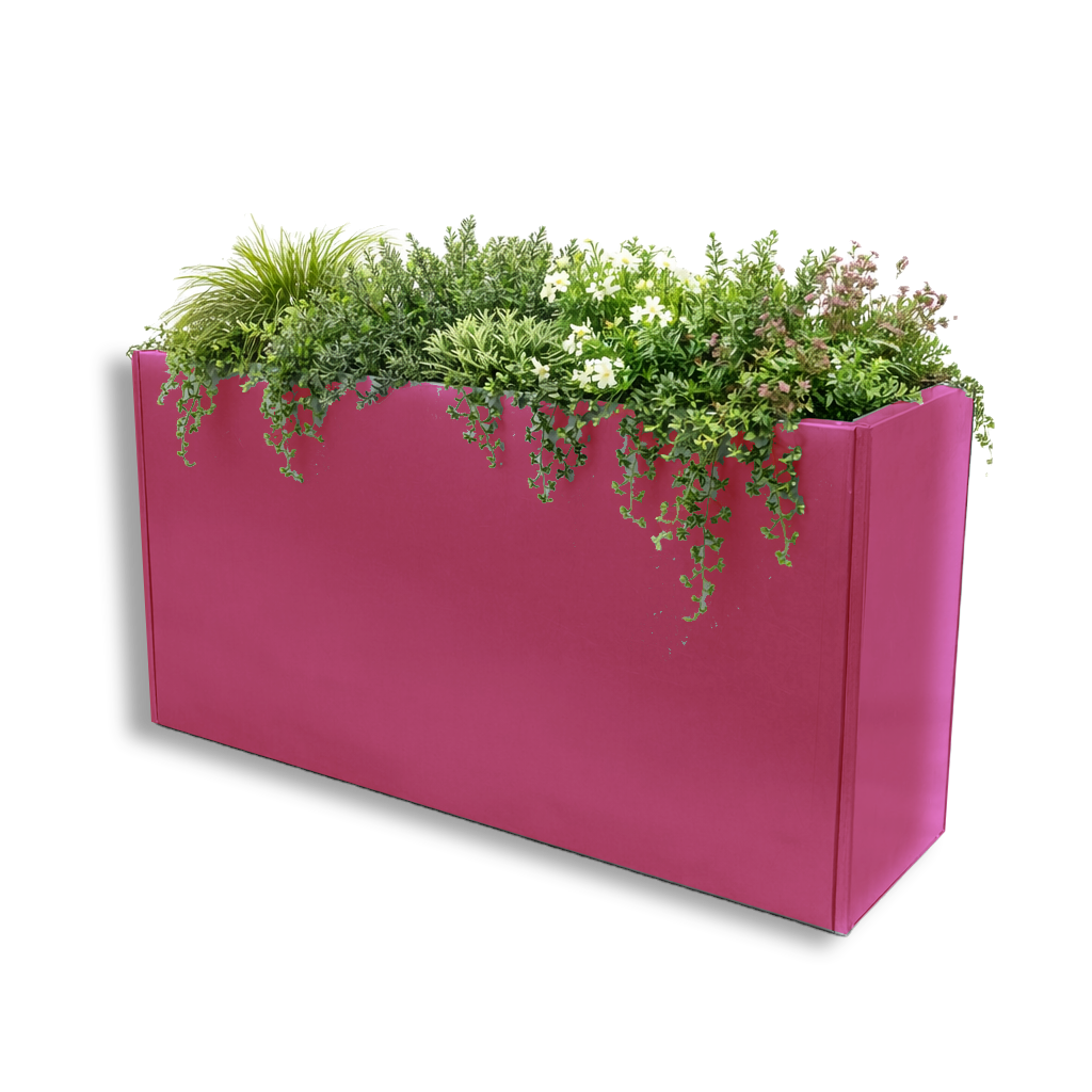 RAL 4010 Telemagenta planters. A bold magenta colour for colourful planters, retail displays, restaurants, nurseries and gardens where the planter should be noticed.