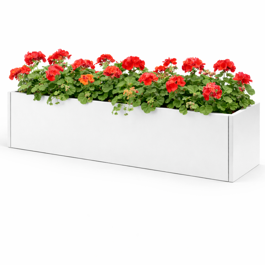 Powder-coated Metal Planter 700 x 200 x 300 mm