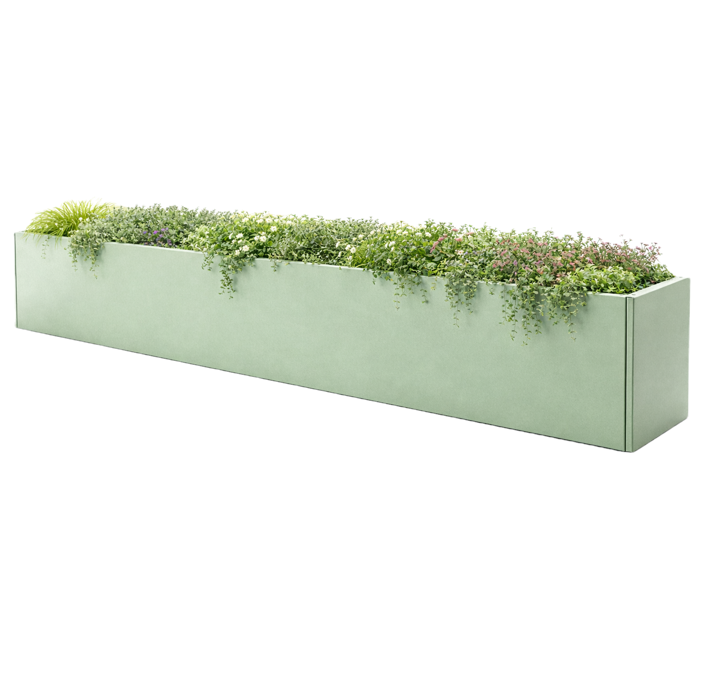 Powder-coated Metal Planter 2100 x 450 x 500 mm