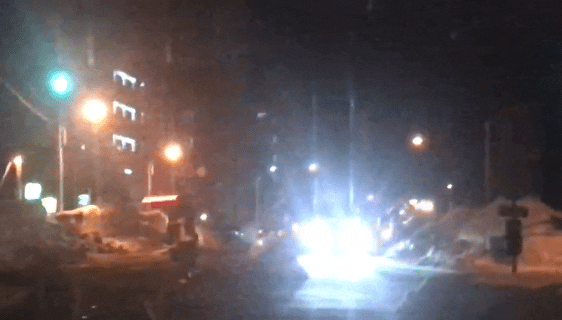 夜間排雪誘導