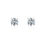 Miniatura: Aretes de plata 925 con moissanita