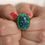 Miniatura: Anillo Castula de plata con opalo y esmeralda
