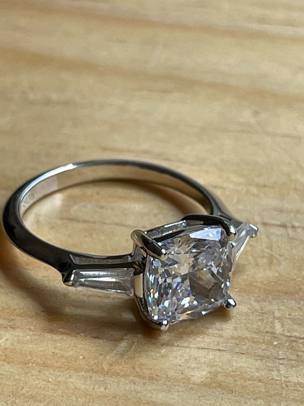 Miniatura: Anillo Firenze de plata con diamante