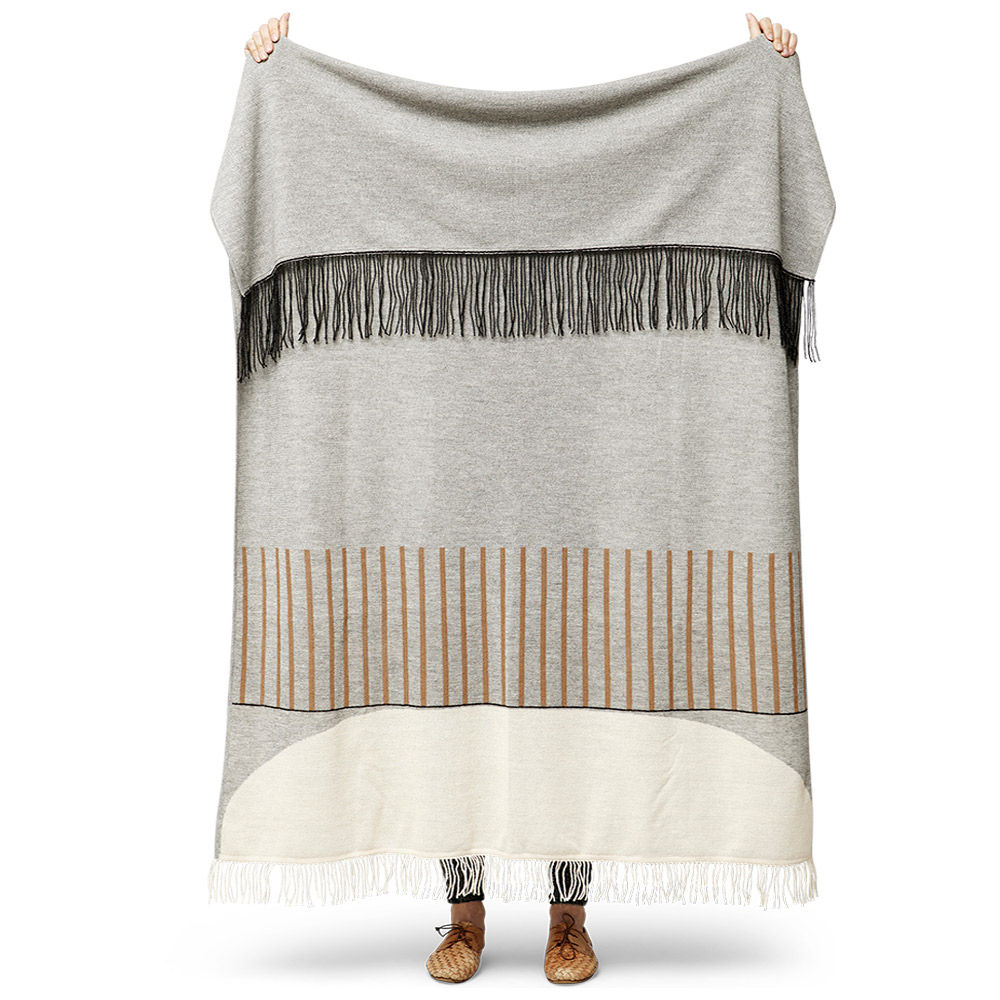 Form & Refine, Aymara Plaid PatternGrey