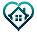 Portland Senior Care Advisors Logo featuring a home centered in a heart