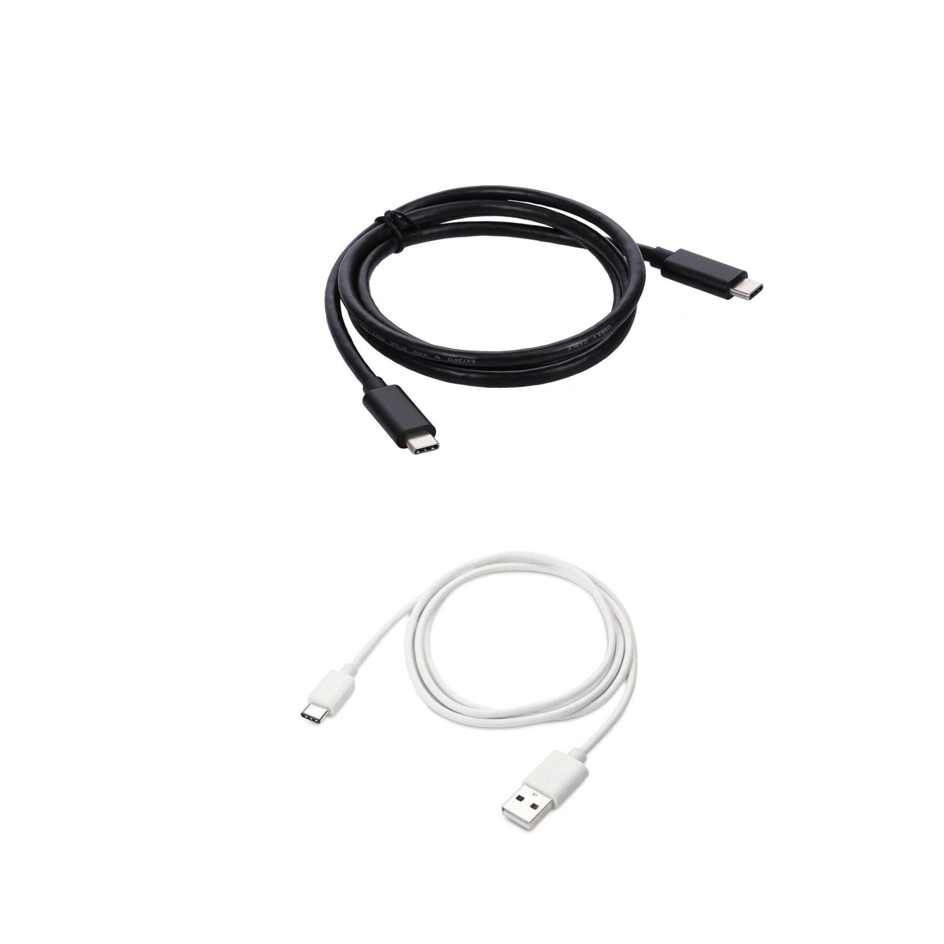 Charging Cable - C2C - Black / USB - White