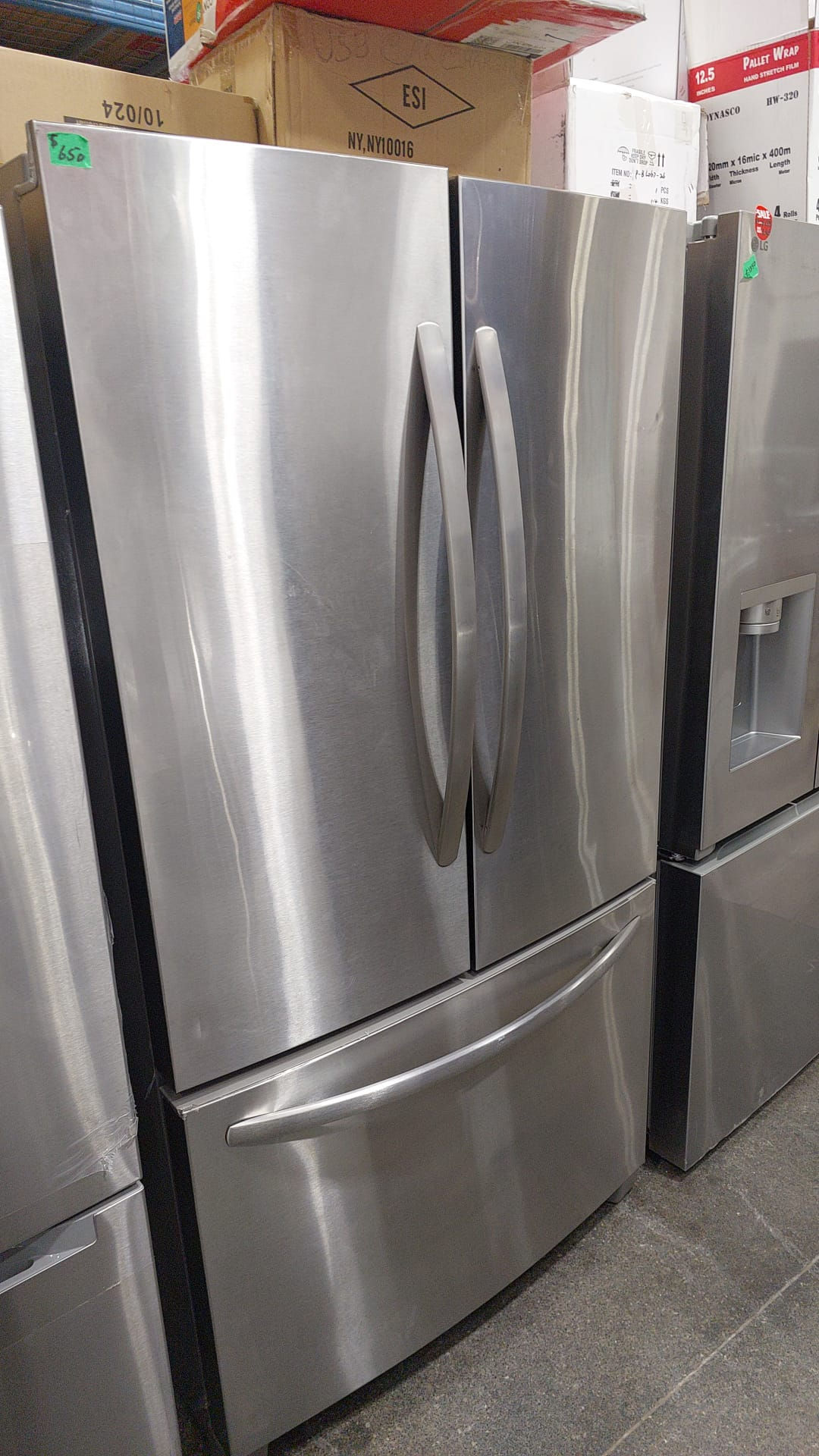 Fridge - 36" Frigidaire 27.6 Cu Ft - French Door - FFHN2750TS9 - Used