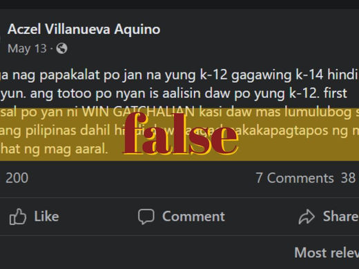 Lawmaker pushing for review, not removal, of K to 12 program