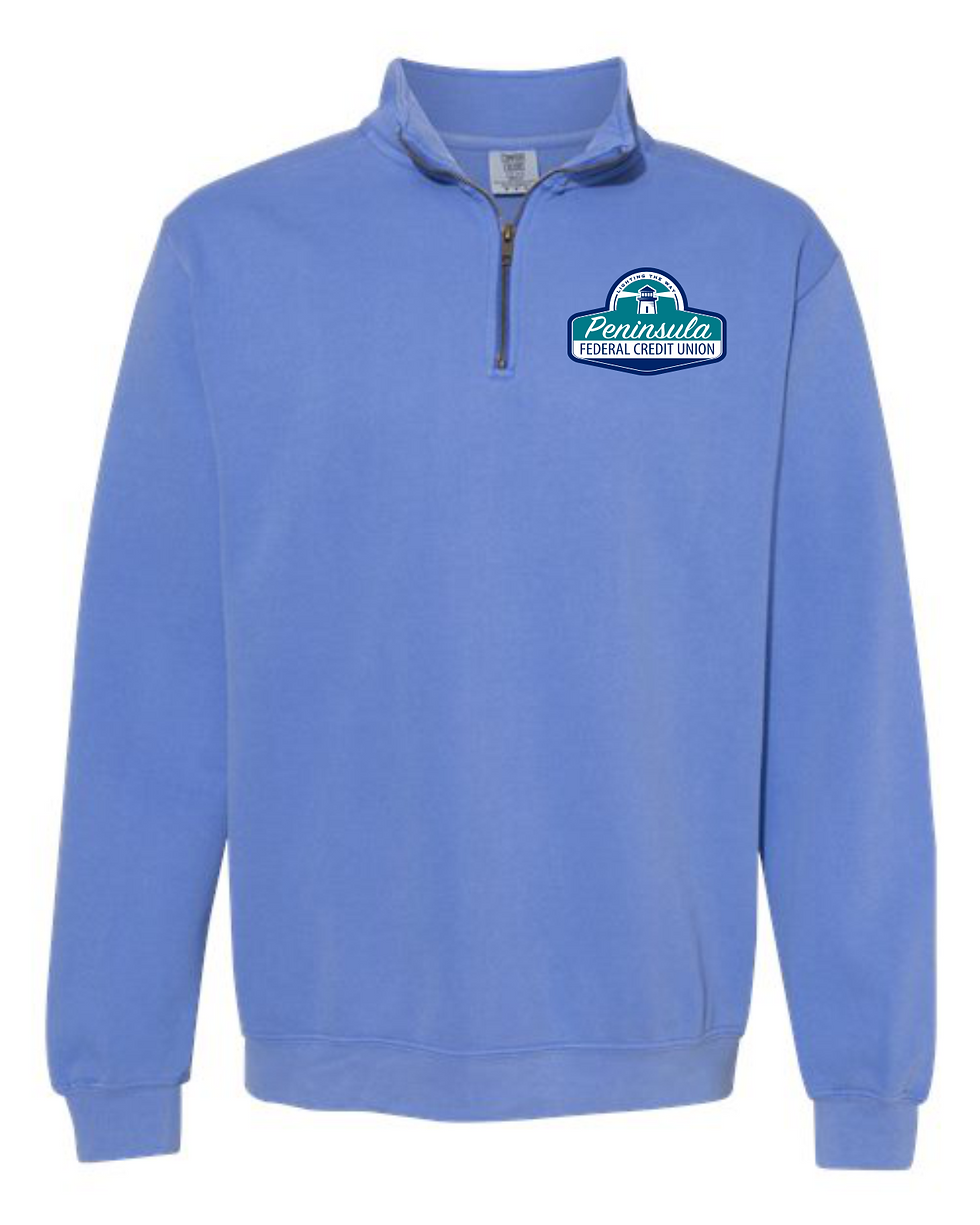 Thumbnail: PFCU Comfort Colors 1/4 Zip Sweatshirt