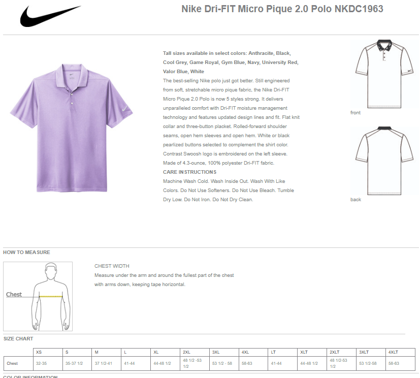 Thumbnail: LMAS Nike Unisex Dri-Fit Polo