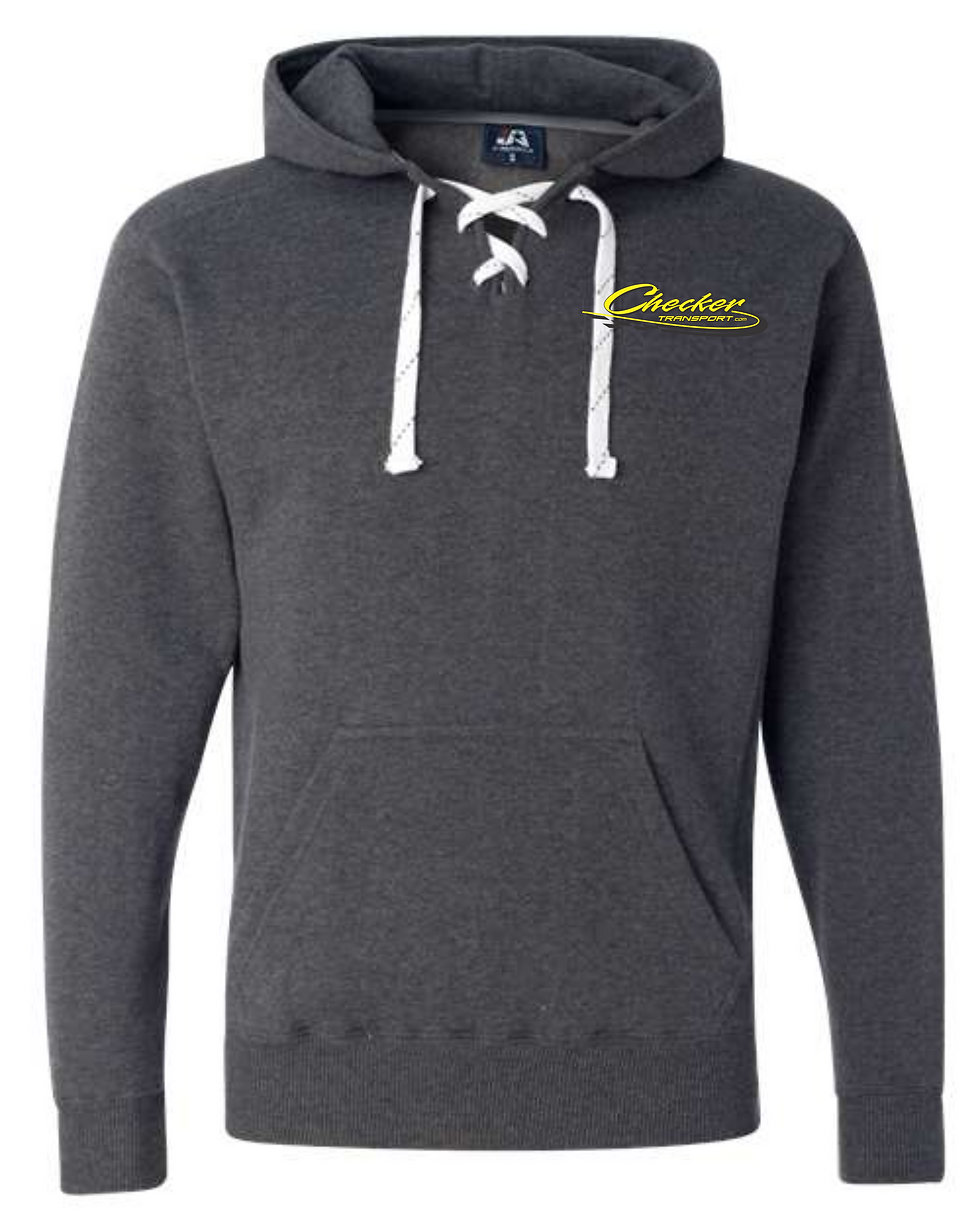Thumbnail: Checker Transport  Lace Hooded Sweatshirt