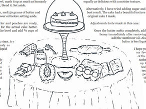 My Omee's Peach Cake by Awab Gahwat