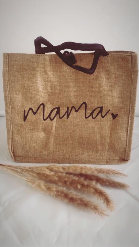 Jute tas Mama