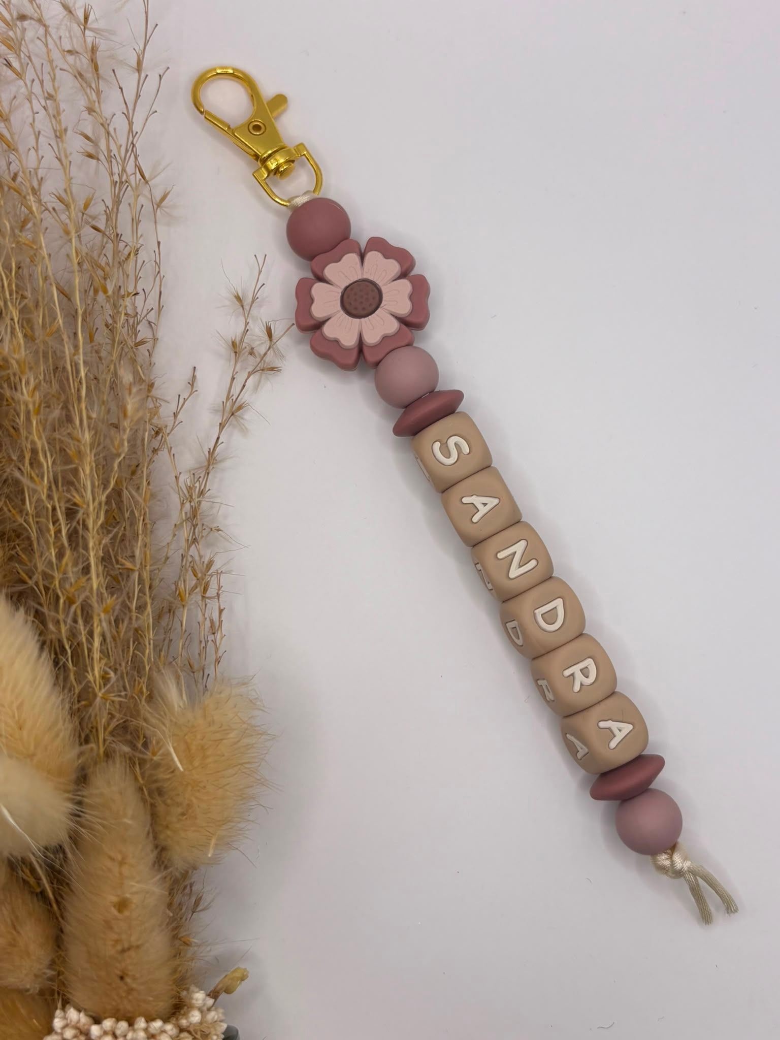Sleutelhanger "Pink vintage"