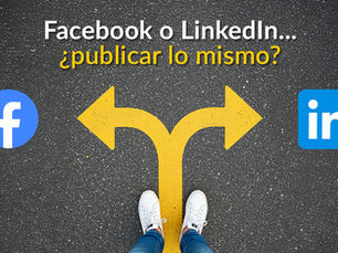 ¿Publicar contenido en Facebook igual que en LinkedIn?