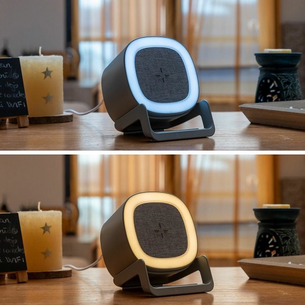 HAUT-PARLEUR CHARGEUR SANS-FIL AVEC LED INNOVAGOODS