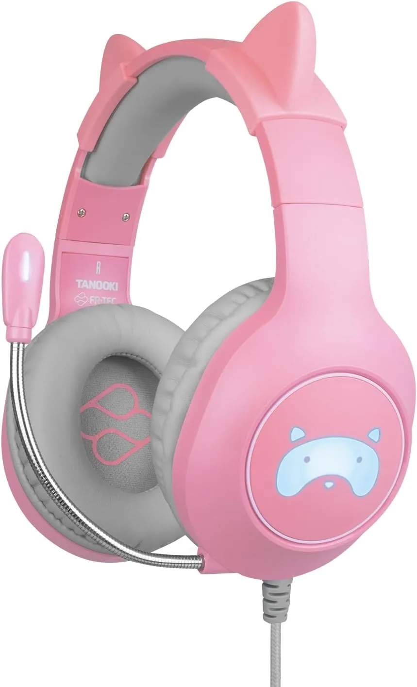 Casque de Jeu TANOOKI avec Oreilles de Chat Amovible