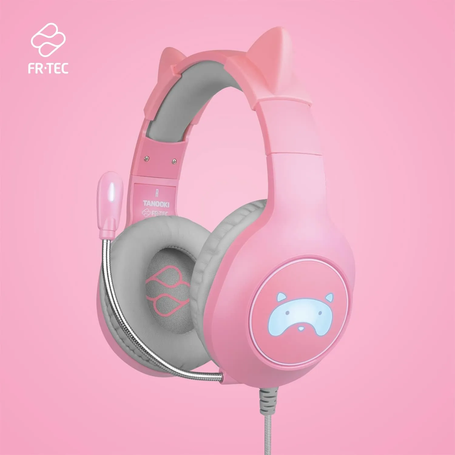 Casque de Jeu TANOOKI avec Oreilles de Chat Amovible