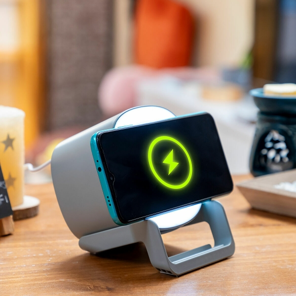 HAUT-PARLEUR CHARGEUR SANS-FIL AVEC LED INNOVAGOODS