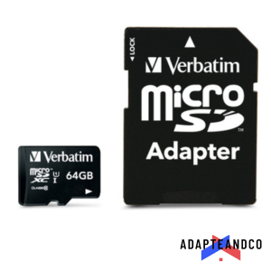 CARTE MEMOIRE SDHC VERBATIM CLASS 10 AVEC ADAPTATEUR ADAPTEANDCO