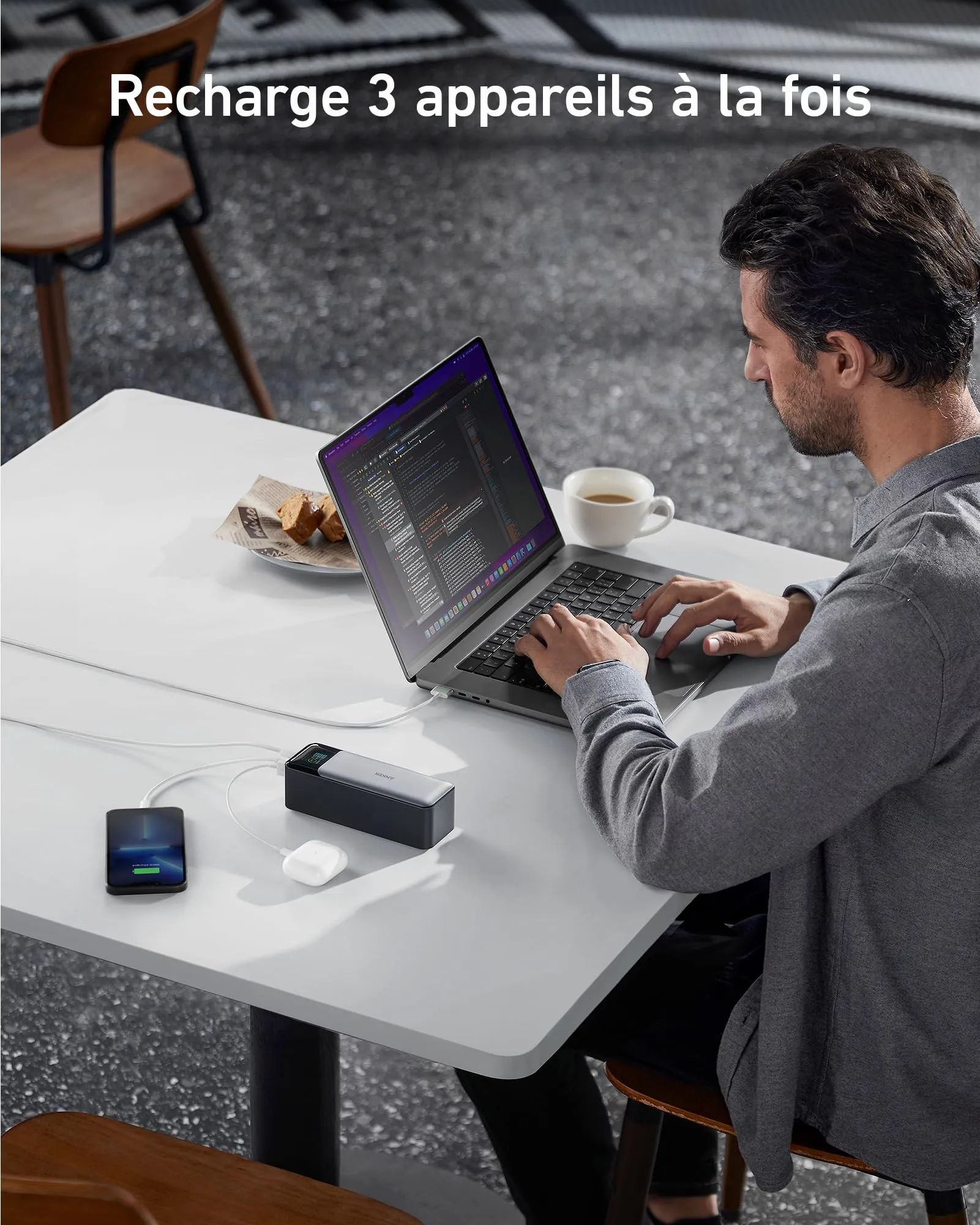 BATTERIE EXTERNE ANKER 737 (PowerCore 24K)