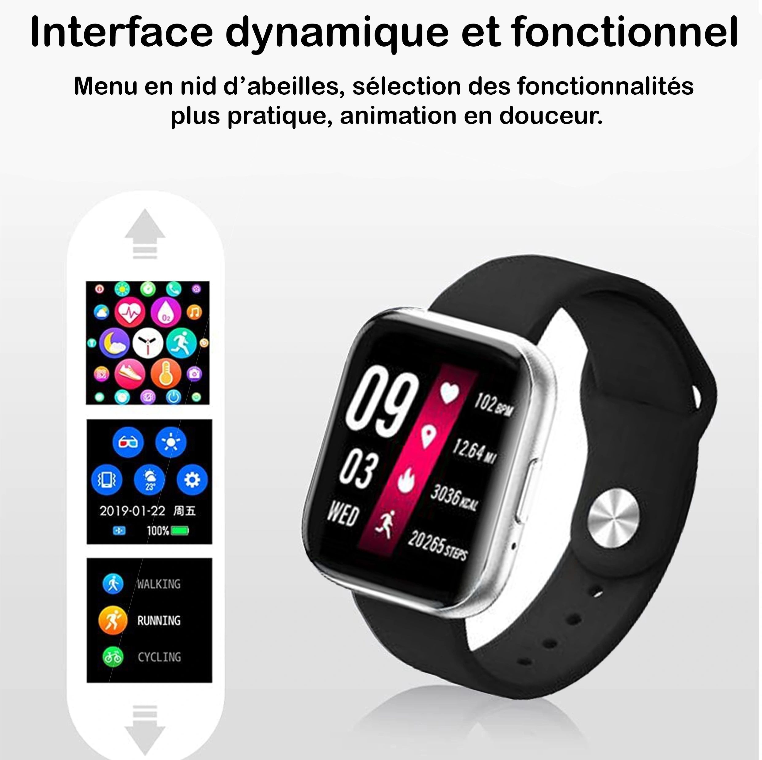 montre intelligente fitness SB40