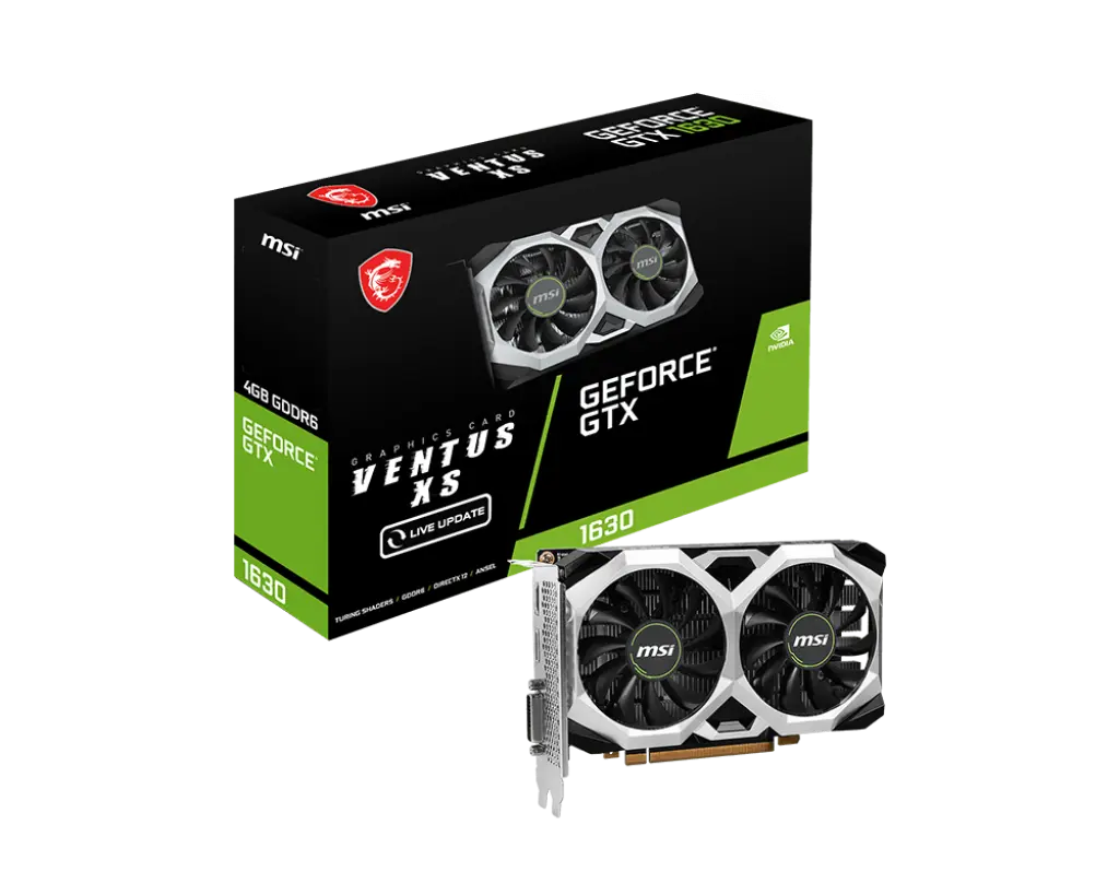 CARTE GRAPHIQUE MSI GTX 1650 D6 VENTUS XS V1 4 GB GDDR6 GEFORCE GTX 1650
