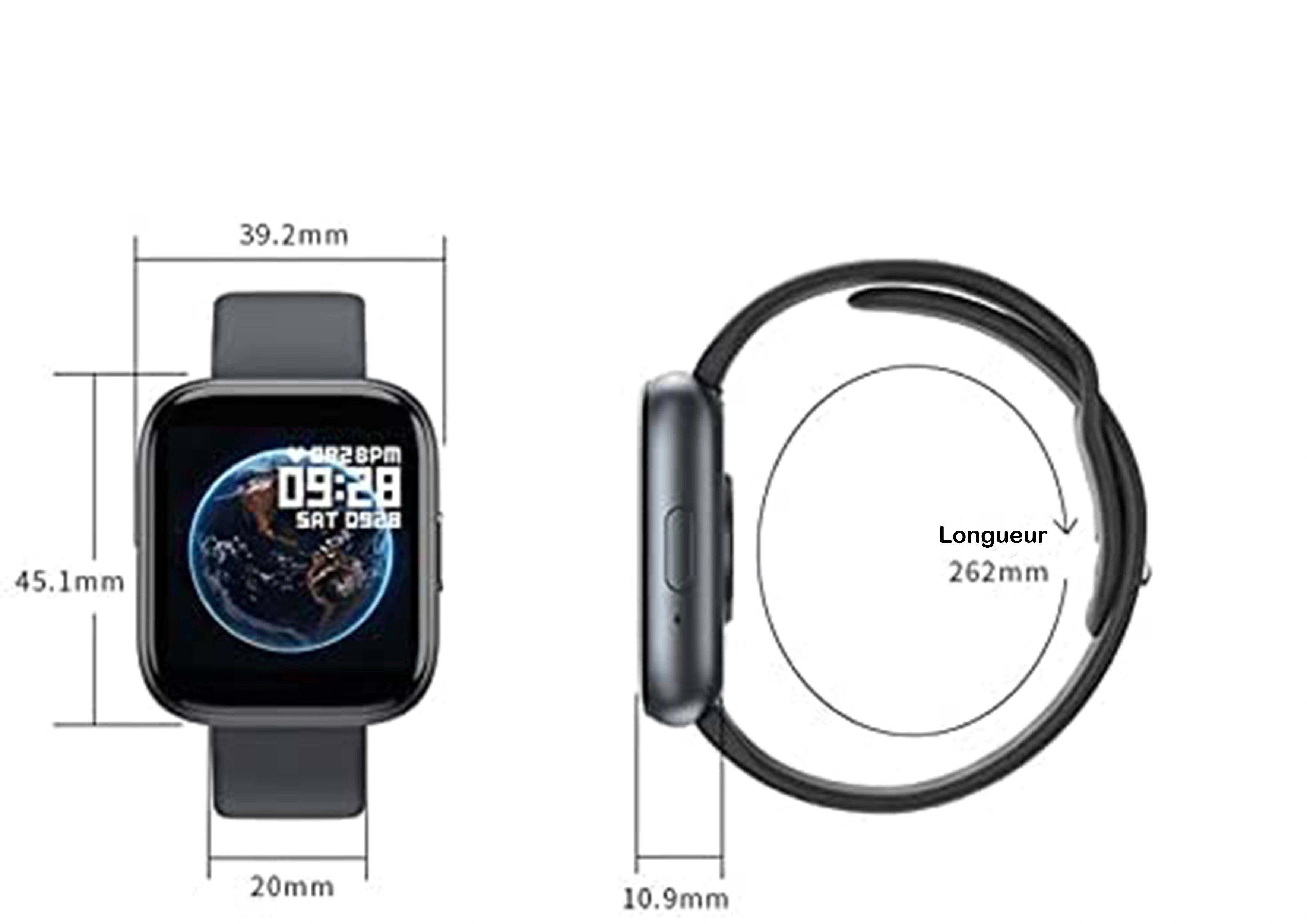 montre intelligente fitness SB40