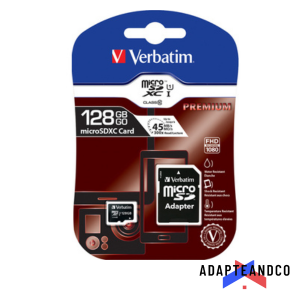 CARTE MEMOIRE SDHC VERBATIM CLASS 10 AVEC ADAPTATEUR ADAPTEANDCO