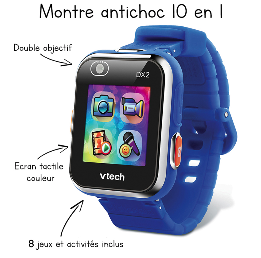 Montre digitale Kidizoom Smartwatch DX2 bleue