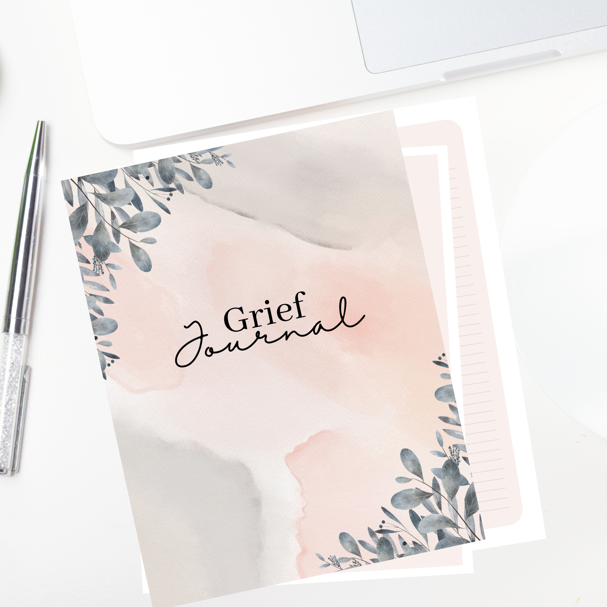 Grief Journal - Watercolor Eucalyptus