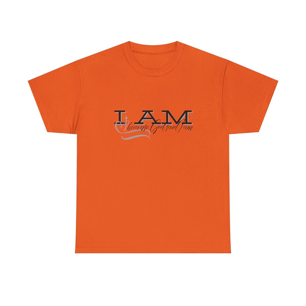 Thumbnail: DoctorKSD's 'I Am Because God Said I Am'  Heavy Cotton Tee