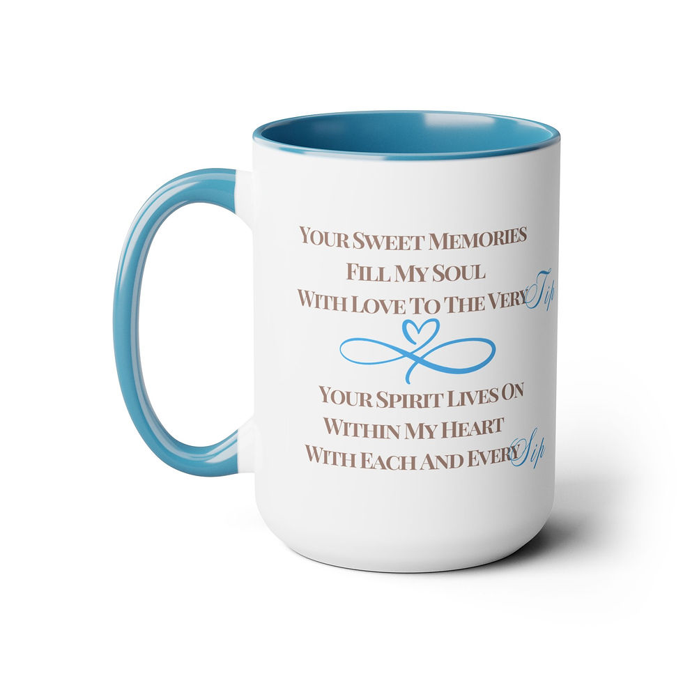 Thumbnail: Personalized "Hug in a Mug" with Tribute To Loved Ones, Two-Tone, 15oz, 5 colors