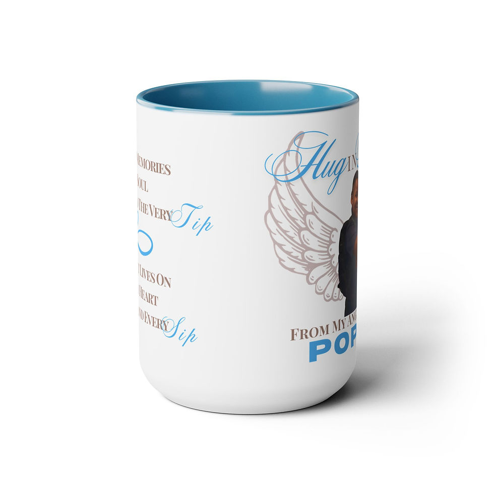 Thumbnail: Personalized "Hug in a Mug" with Tribute To Loved Ones, Two-Tone, 15oz, 5 colors
