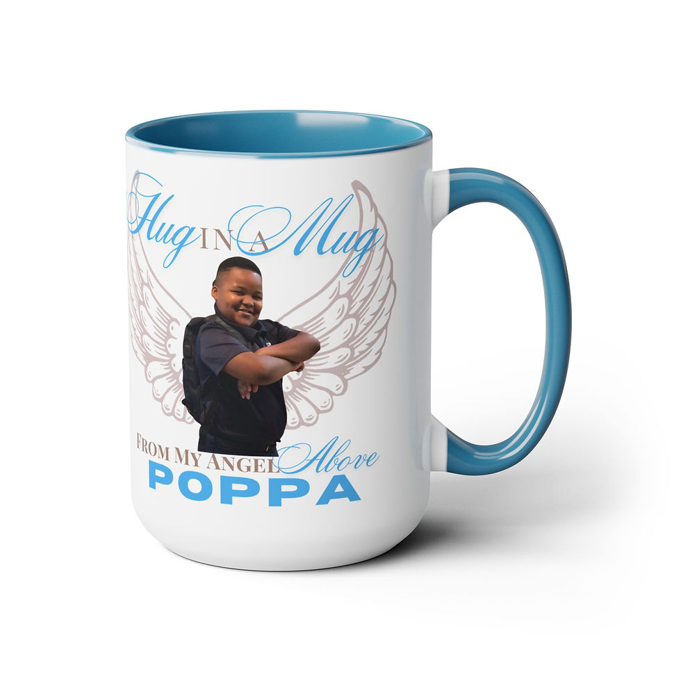Thumbnail: Personalized "Hug in a Mug" with Tribute To Loved Ones, Two-Tone, 15oz, 5 colors
