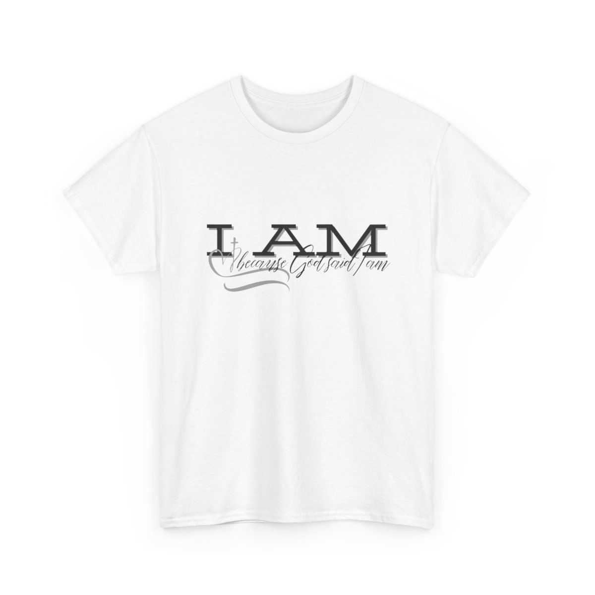 DoctorKSD's 'I Am Because God Said I Am' Heavy Cotton Tee