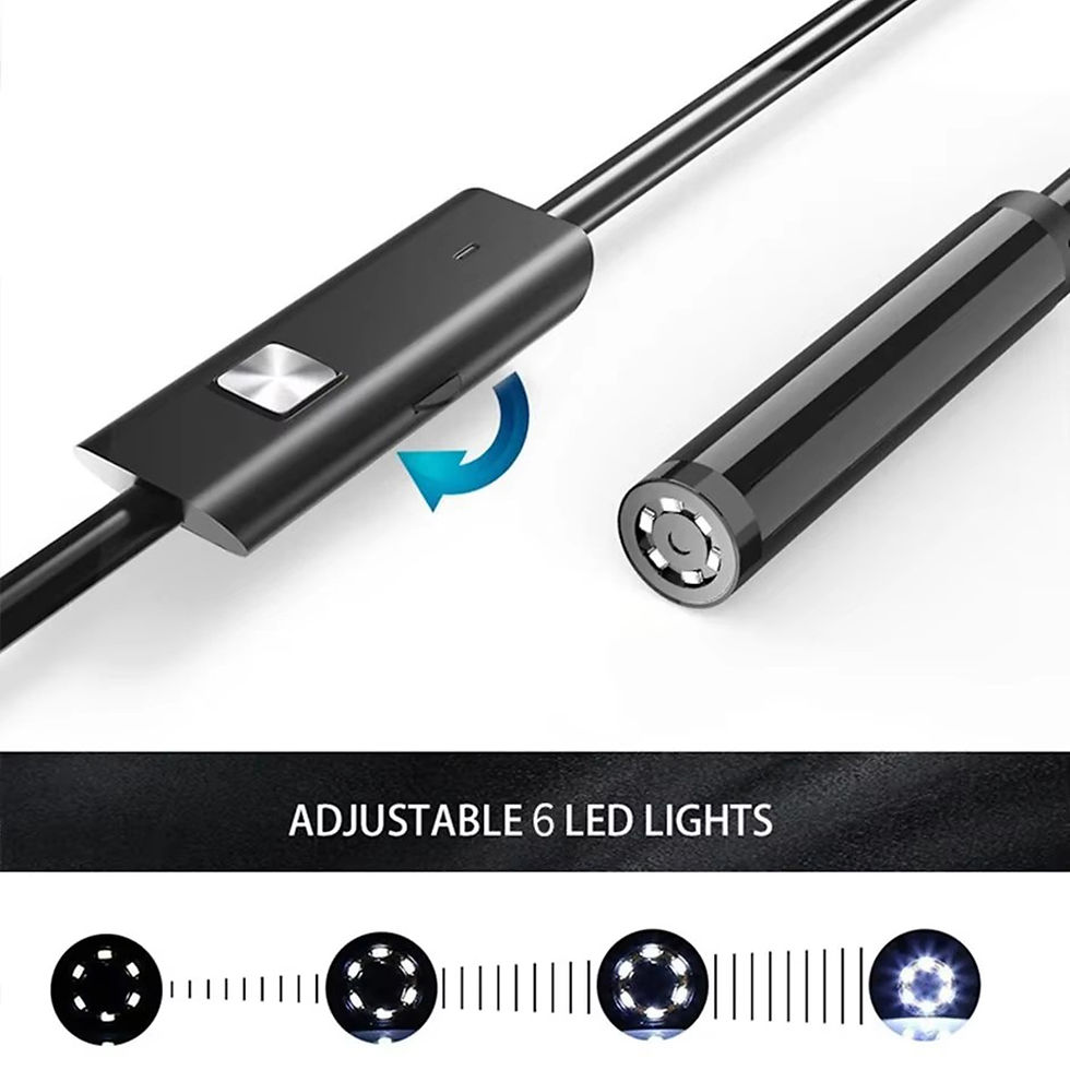 Thumbnail: 5.5/7mm USB-C Endoscope Camera with 6 LEDs for Android, PC Inspection