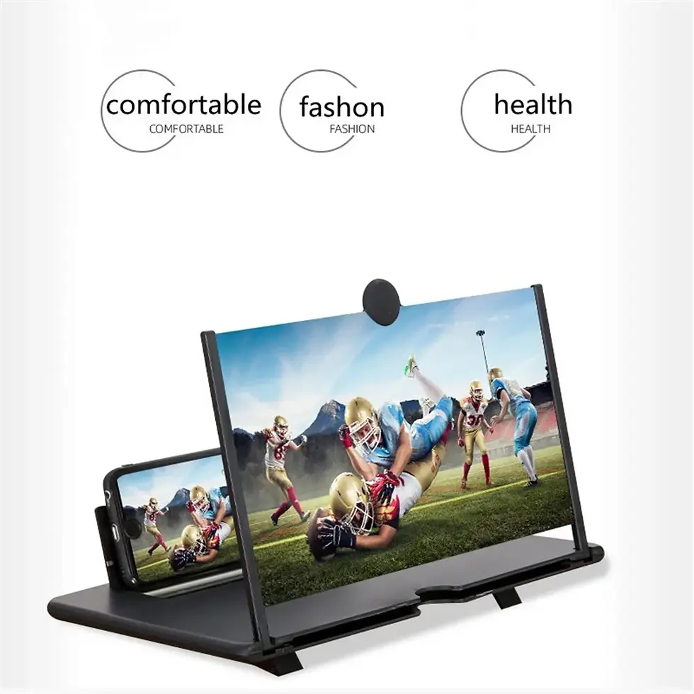 Thumbnail: 3D HD Phone Screen Magnifier 12" for Movies, Videos & Mobile Viewing