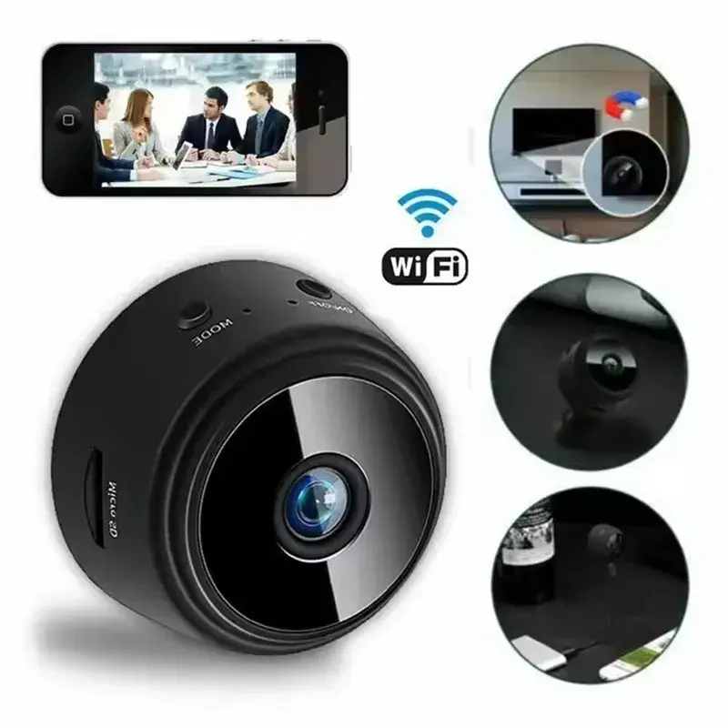 Thumbnail: A9 Mini 1080P WiFi Camera with Night Vision, Voice & Smart Home Security